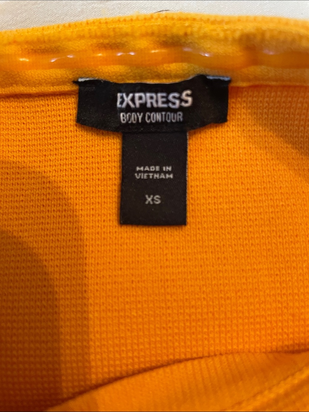 Express Orange  Body Contour dress midi - Picture 3 of 4